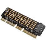 Fegtrty M.2 NVME to PCI-E 4.0 Adapter Card M.2 M-KEY Slot Supports 1U Server