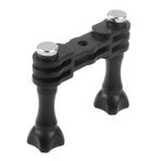 FEICHAO Çift Bağlantı Montaj Dikey Braket Adaptörü GoPro Action Kamera Fotoğraf Aksesuarları ile Uyumlu