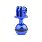 FEICHAO CNC 360 Derece Döndürme Bilyeli Kafa Montajlı Tripod 2,5 CM Gopro Hero 5 4/Yi/SJCam/GitUp Kameralar için Uyumlu (Mavi)