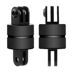FEICHAO Gopro Hero Serisi/Oturum 8.0 5 4 / Fusion ve Diğer Aksiyon Kameraları için Uyumlu 2 Adet 360 Derece Evrensel Döner Montaj CNC Döner Tripod Adaptör Kafa Pivot Kol Konnektörü