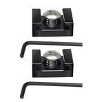 FEICHAO Mini Soğuk Ayakkabı Montaj Braketi Monitör için 1/4 inç Vidalar ile LED Işık Mikrofon DSLR Kamera Kafesi (5 Adet)