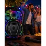 Feifei 8 Inç Taşınabilir Karaoke Hoparlör Mikrofonlu Rgb Işıklı Bluetooth Speaker - FEİ1453-8540 - Çok Renkli