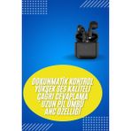 Feifei En Çok Tercih Edilen Bluetooth Kulaklık Mikrofonlu Silikonsuz Dokunmatik Kontrol - FEİ5811-2853 - Çok Renkli