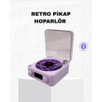 Feifei Retro Pikap Hoparlör Bluetooth Aux USB Type-C Projektörlü 360° Sesli Taşınabil - FEİ7983-989 - Çok Renkli