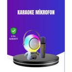 Feifei Rgb Işıklı Astronot Bluetooth Hoparlör Karaoke Mikrofonlu - FEİ7946-8803 - Çok Renkli