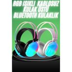 Feifei Yeni Nesil Kulak Üstü Kablosuz Uzun Ömürlü Rgb Işıklı Bluetooth Kulaklık - FEİ4004-3343 - Çok Renkli