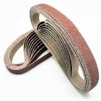 FEIHU Alüminyum oksit zımpara bantları 30 x 533 mm, 5 farklı granülasyon. Her biri 6 x 40/80/120/180/320, zımpara bandı seti, bant zımparaları için, metal cilalama, ahşap (30 adet)