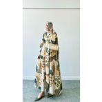 feiruz Premium Mango Kumaş Beirut Desenli Elbise