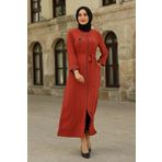 Feiza Collection FC-8126KRMT Kiremit Kadın Ferace