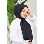 Feiza Collection Pamuklu Soft Simli Siyah Şal