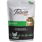 Felicia 12x85 gr Tahılsız Tavuklu Pouch Yetişkin Konserve Kedi Maması