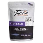 Felicia 24x85 gr Pouch Somonlu Kısırlaştırılmış Kedi Konservesi