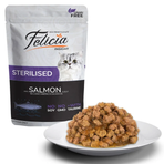 Felicia 24x85 gr Pouch Somonlu Sterilized Kısır Yaş Mama