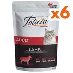 Felicia 6x85 gr Pouch Kitten Kuzu Etli Tahılsız Kedi Yaş Maması