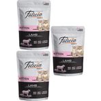 Felicia 85 gr 12 Adet Jöle İçinde Kuzu Etli Taurinli Tahılsız Yetişkin Kedi Konservesi