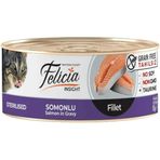 Felicia 85 gr 24 Adet Fileto Somonlu Tahılsız Yetişkin Kedi Konservesi