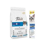Felicia Az Tahıllı Somonlu Yetişkin Kedi Maması 2 Kg + Gimcat Duo Paste Tuna Balıklı Multi Vitamin 50 Gr