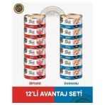 Felicia Insight Fillet Biftekli & Somonlu Fileto Yetişkin Kedi Konserve Maması Seti 12x85 gr - 12X85GR