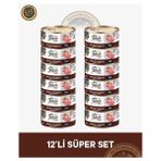 Felicia Insight Pate Biftekli & Tavuklu Kıyılmış Yetişkin Kedi Konserve Maması Seti 12x85 gr - 12X85GR