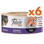 Felicia Insight Sterilised Somonlu Fileto Tahılsız 6x85 gr Kısırlaştırılmış Kedi Konservesi