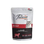 Felicia Jöle İçinde Kuzu Etli Taurinli Tahılsız Yetişkin 6x85 gr Kedi Konservesi
