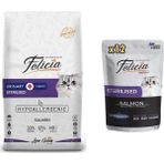 Felicia Kedi Maması 12 kg Somonlu Premium Tat Kısırlaştırılmış Mama Segmenti