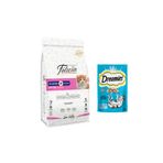 Felicia Kitten Az Tahıllı Tavuklu Yavru Kedi Maması 2 kg + Dreamies Somonlu Kedi Ödül Maması 60GR