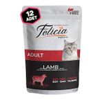 Felicia Kuzulu Tahılsız Pouch 12x85 gr Yetişkin Konserve Kedi Maması