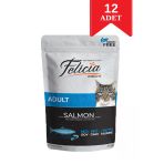 Felicia Tahılsız Cat Pouch Somonlu Yaş Yetişkin Kedi Maması 85 Gr X 12 Adet