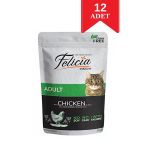 Felicia Tahılsız Cat Pouch Tavuklu Yaş Yetişkin Kedi Maması 85 Gr X 12 Adet