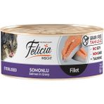 Felicia Tahılsız Somonlu Fileto Kedi Konservesi 85 gr Ekonomik Mama Segmenti