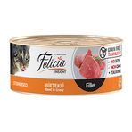 Felicia Tahılsız Sterilised Biftekli Fileto Kedi Konservesi 85 gr