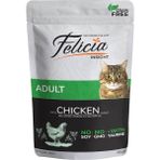 Felicia Tahılsız Tavuklu Yetişkin Pouch Kedi Maması 85 gr Islak Mama Lezzeti