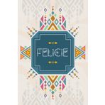 Felicie: Cahier personnalisé avec prénom Felicie | Cadeau d'anniversaire pour fille, femme, maman, sœur ... | Aztèque style | 110 pages lignée, Petit Format 6x9 pouces (15,24 x 22,86 cm)