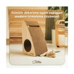 Felidae Oluklu Mukavva, Kedi Tırmalama Kanepesi – Dikey Tırmalama / (27X43X24CM) Medium - CS7 LW - Bej