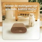 Felidae Oluklu Mukavva, Kedi Tırmalama Kanepesi – Oval Tırmalama / (28X12,5X24CM) Small - CS6 DW - Kahve