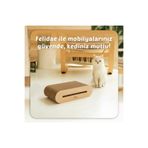Felidae Oluklu Mukavva Kedi Tırmalama Kanepesi - Oval Tırmalama / (45X12,5X24CM) Medium - CS6 LW