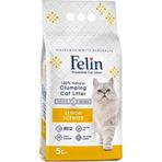 Felin 3x5 lt Limon Kokulu Topaklanan Kedi Kumu
