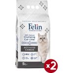 Felin Aktif Karbonlu Topaklanan 2x5 lt Kedi Kumu