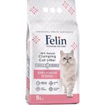 Felin Pudralı 5 lt Topaklaşan Kedi Kumu