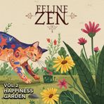 Feline Zen: Cats stress relief coloring books: Vol. 2: Happiness Garden