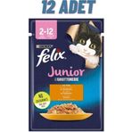 Felix 12x85 GR Pouch Tavuklu Yavru Kedi Konservesi