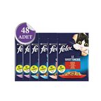 Felix 48x85 gr Karışık Paket Pouch Kedi Konservesi