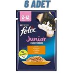 Felix 6x85 gr Pouch Tavuklu Yavru Kedi Konservesi