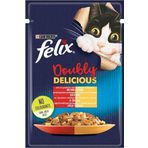 Felix 85 gr Sığır Etli ve Kümes Hayvanlı Kedi Konservesi