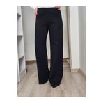 Felix Butik FELİX14471 Bel Lastikli Bol Paça Siyah Triko Pantolon