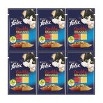 Felix Çifte Lezzet Sığır ve Tavuklu 6x85 gr Yaş Kedi Maması