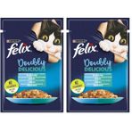 Felix Çifte Lezzet Somon & Alabalık Kedi Yaş Mama (26 x 85 gr) (2 paketi)