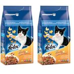 Felix Farmhouse YETISKIN KEDILER ICIN Kedi Maması, tavuklu ve hindi etli 2 kg (2 paketi)