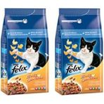Felix Farmhouse Yetiskin Kediler Icin Maması, Tavuklu Hindi Etli 2 Kg (2 Paketi)